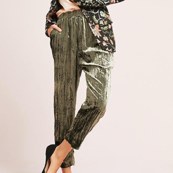 Anthropologie Pants - NWT Anthropologie Easy Velvet Pull On Size XL